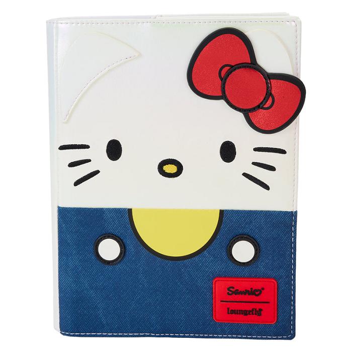 Hello Kitty Hello Kitty x Loungefly 50th Anniversary Classic Journal Białe Niebieskie | PL_HK13852