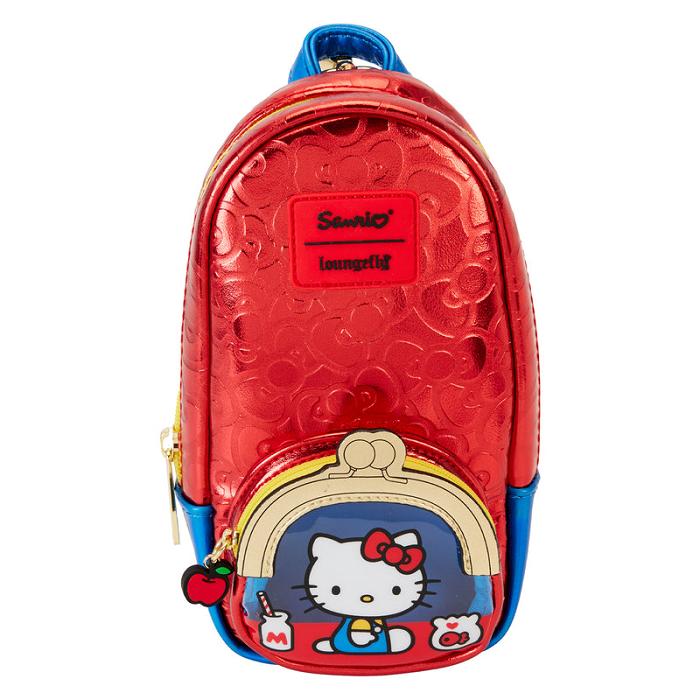 Hello Kitty Hello Kitty x Loungefly 50th Anniversary Classic Mini Backpack Pencil Case Czerwone | PL_HK13135