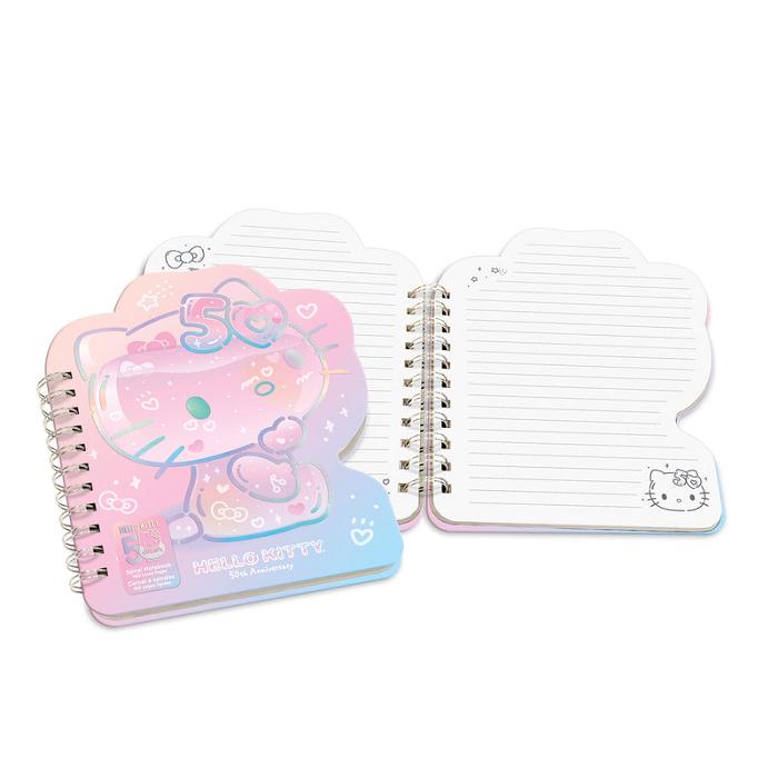 Hello Kitty Hello Kitty x Studio Oh! 50th Anniversary Die-Cut Spiral Notebook Różowe | PL_HK34700