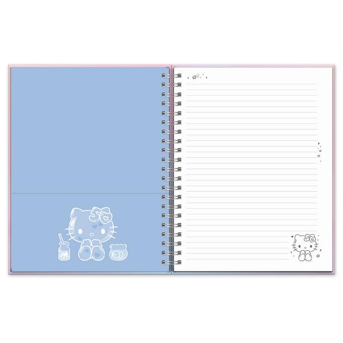 Hello Kitty Hello Kitty x Studio Oh! 50th Anniversary Extra-Large Spiral Notebook & Sticker Sheet Różowe | PL_HK84311