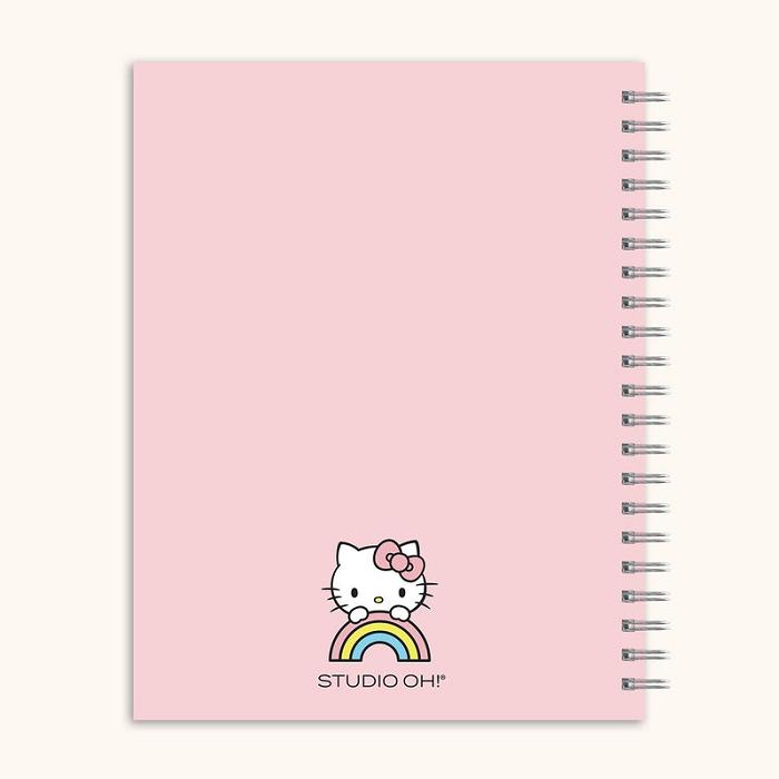 Hello Kitty Hello Kitty x Studio Oh! Classic Pink Extra-Large Spiral Notebook Różowe | PL_HK72977