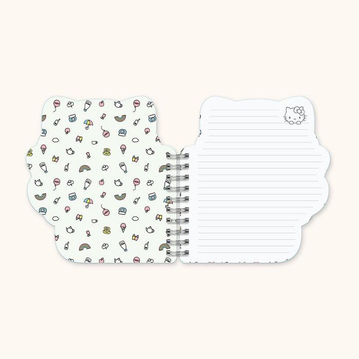 Hello Kitty Hello Kitty x Studio Oh! Classic Blue Die-Cut Notebook Niebieskie | PL_HK23261