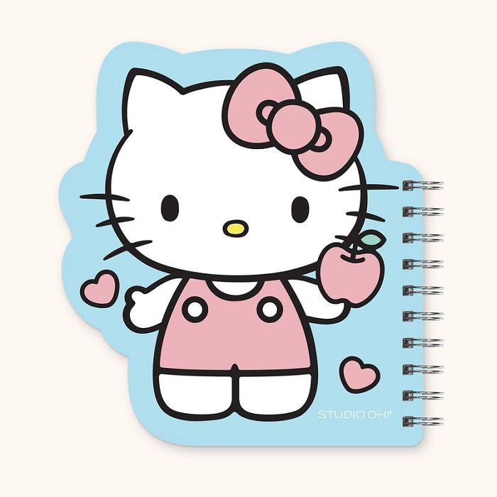 Hello Kitty Hello Kitty x Studio Oh! Classic Blue Die-Cut Notebook Niebieskie | PL_HK23261