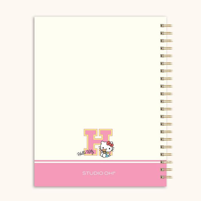 Hello Kitty Hello Kitty x Studio Oh! College Letters Extra-Large Spiral Notebook Różowe | PL_HK95705