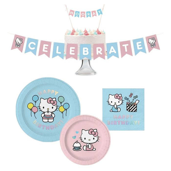 Hello Kitty Hello Kitty x Studio Oh! Happy Birthday Paper Party Pack Różowe | PL_HK87959