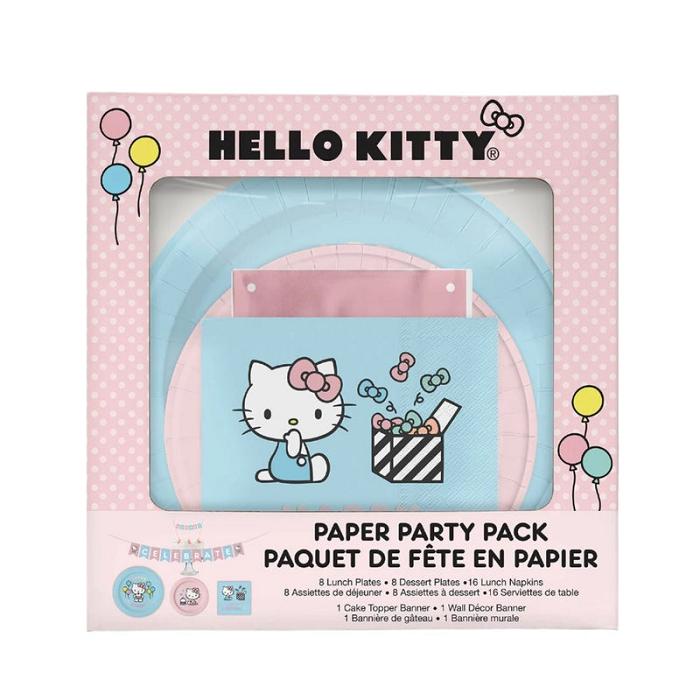 Hello Kitty Hello Kitty x Studio Oh! Happy Birthday Paper Party Pack Różowe | PL_HK87959