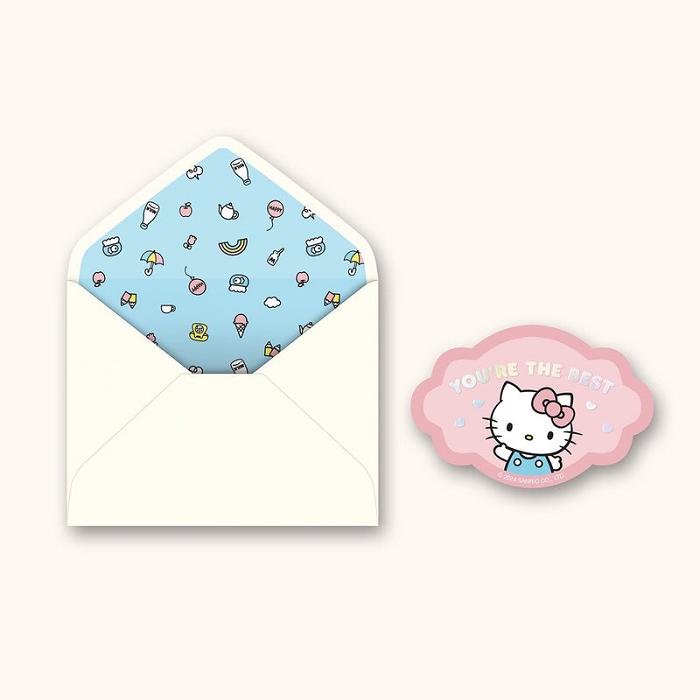 Hello Kitty Hello Kitty x Studio Oh! Thank You Deluxe Greeting Card Różowe | PL_HK65022