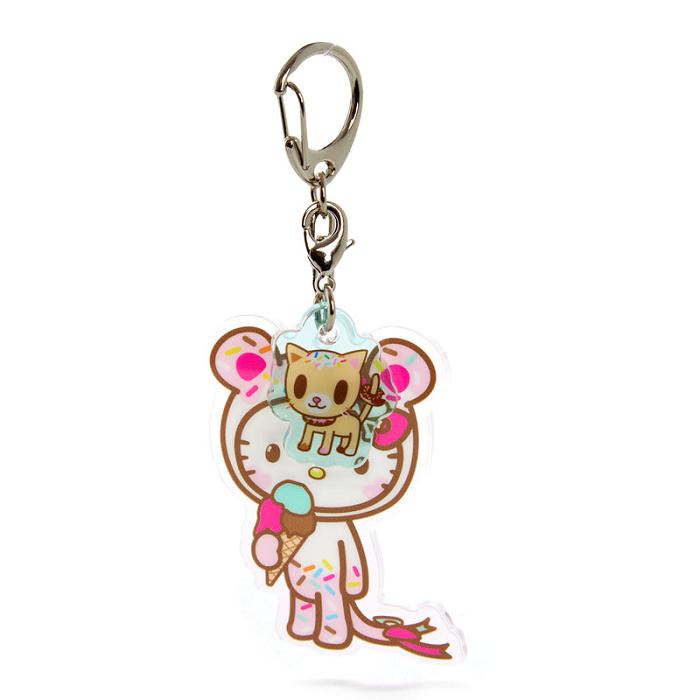 Hello Kitty Hello Kitty x Tokidoki Keychain and Zipper Pull Duo (Kawaii Carnival) Różowe | PL_HK81079