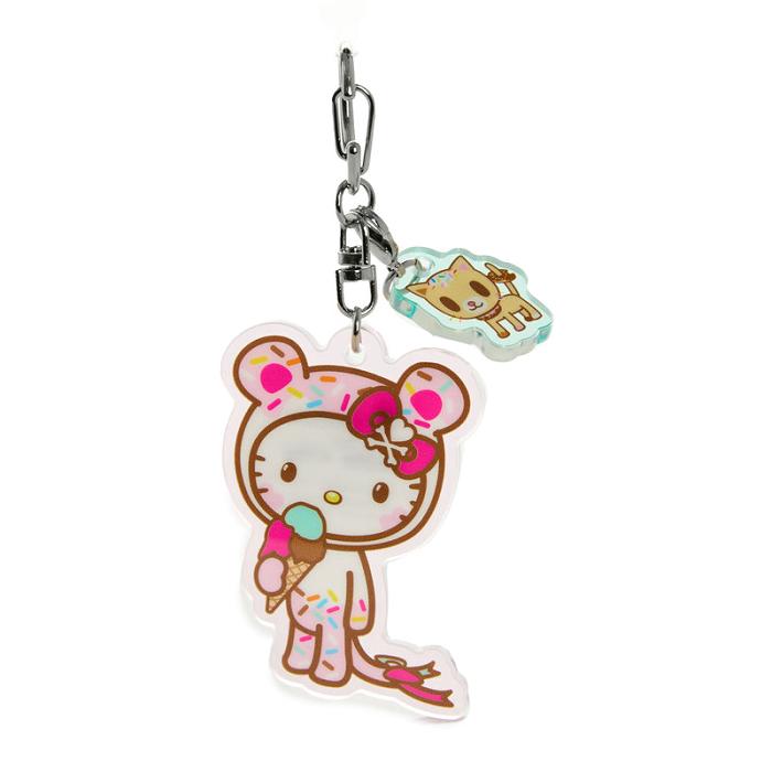 Hello Kitty Hello Kitty x Tokidoki Keychain and Zipper Pull Duo (Kawaii Carnival) Różowe | PL_HK81079