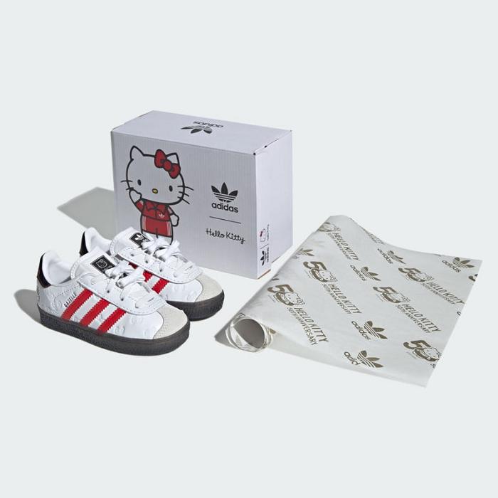 Hello Kitty Hello Kitty x adidas Gazelle Sneaker (Toddler) Czerwone Czarne | PL_HK61464