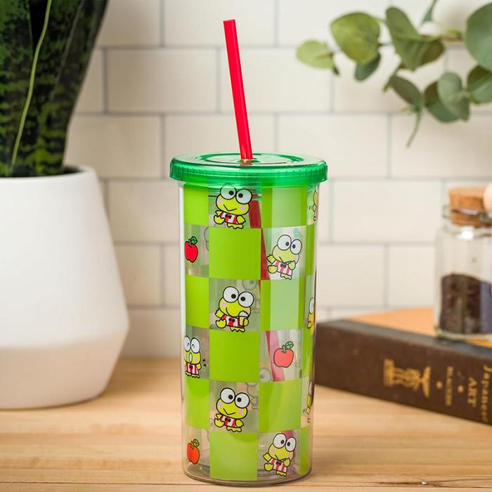 Hello Kitty Keroppi 20oz Apples Travel Tumbler Zielone | PL_HK42145