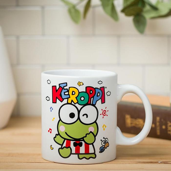 Hello Kitty Keroppi All-Over Print Ceramic Mug (Winking) Zielone | PL_HK48201