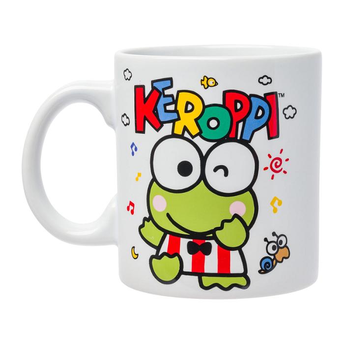 Hello Kitty Keroppi All-Over Print Ceramic Mug (Winking) Zielone | PL_HK48201