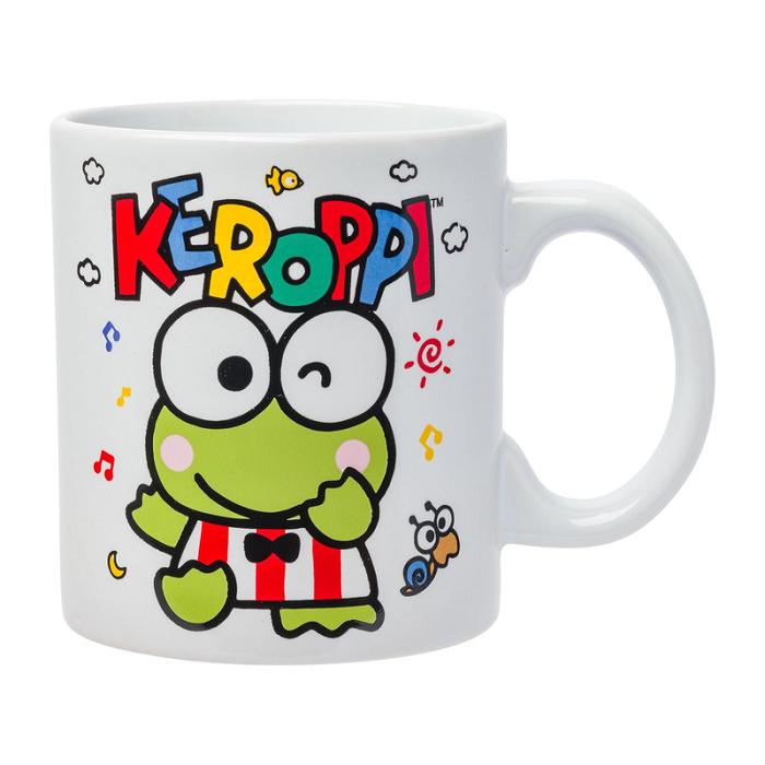 Hello Kitty Keroppi All-Over Print Ceramic Mug (Winking) Zielone | PL_HK48201