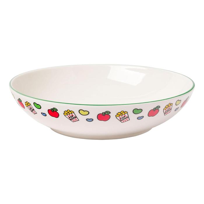 Hello Kitty Keroppi Ceramic Dinner Bowl (Snacktime) Białe | PL_HK50866