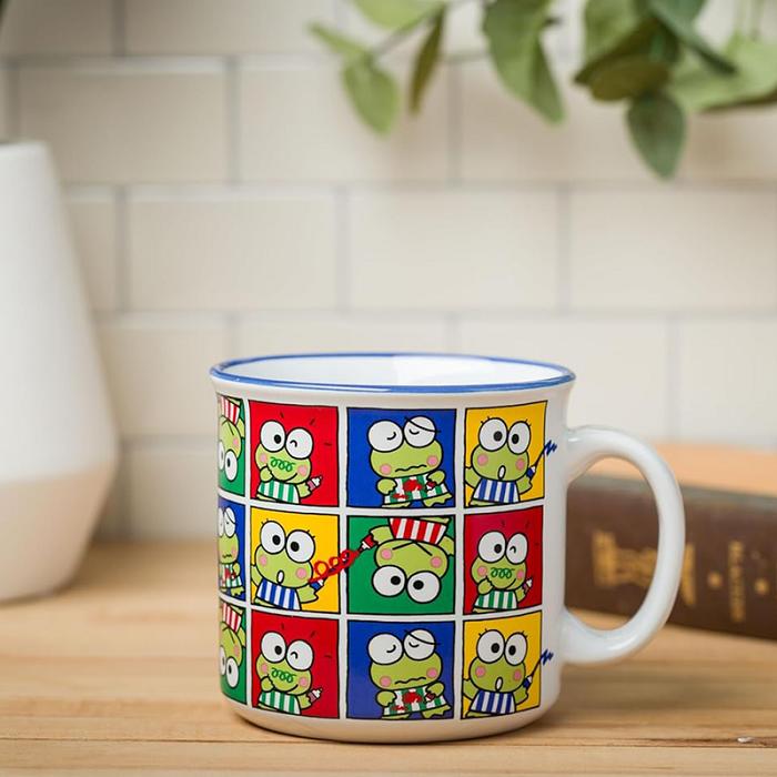 Hello Kitty Keroppi Ceramic Mug (Grid Pose) Kolorowe | PL_HK45415