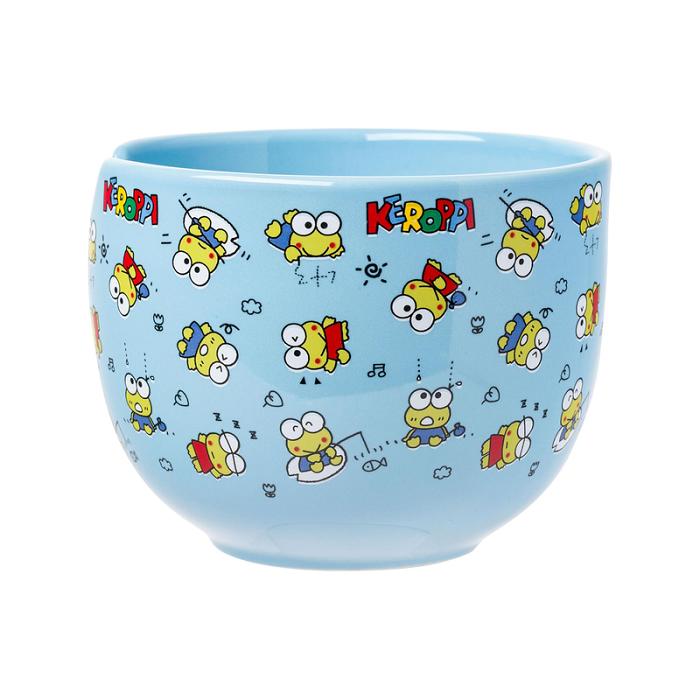 Hello Kitty Keroppi Ceramic Ramen Bowl and Chopstick Set (Poses) Niebieskie | PL_HK12113