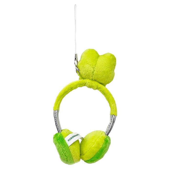 Hello Kitty Keroppi Plush Headphones Bag Charm Zielone | PL_HK91735