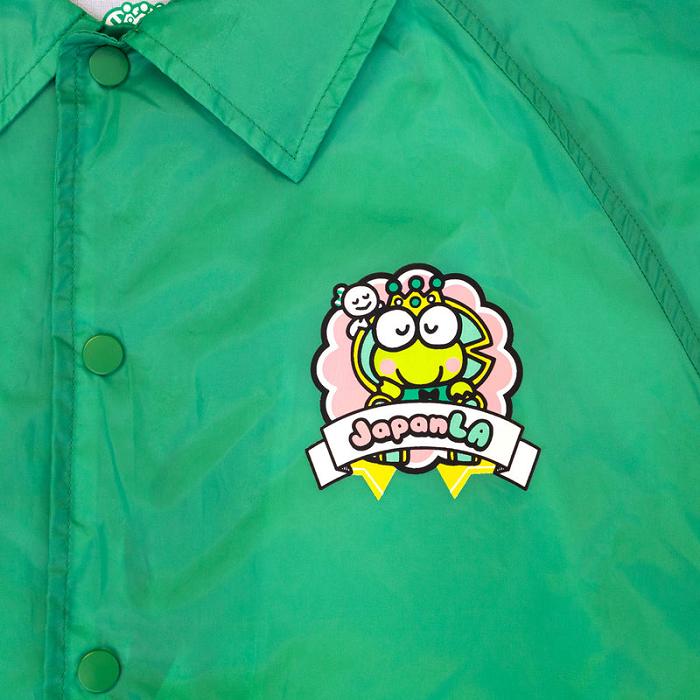 Hello Kitty Keroppi x JapanLA 35th Anniversary Coach Jacket Zielone | PL_HK45314