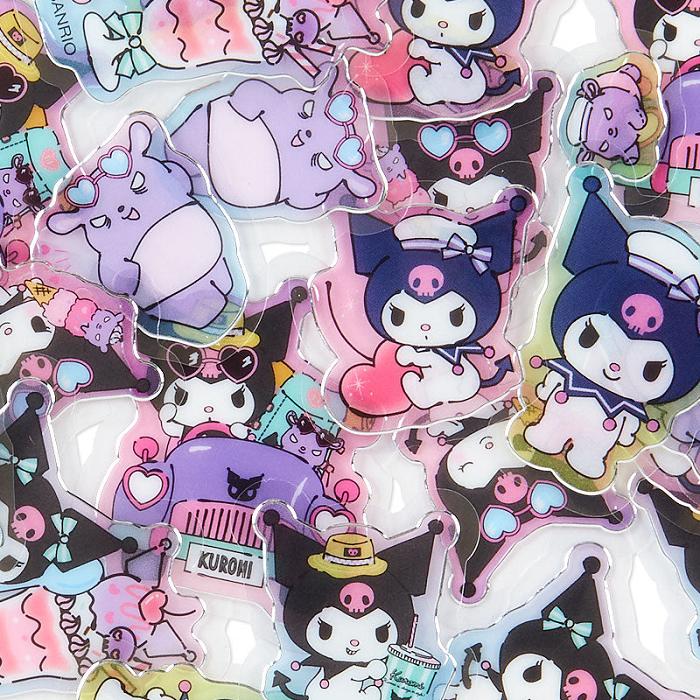 Hello Kitty Kuromi 24-Piece Summer Tee Mini Sticker Pack Fioletowe | PL_HK63716