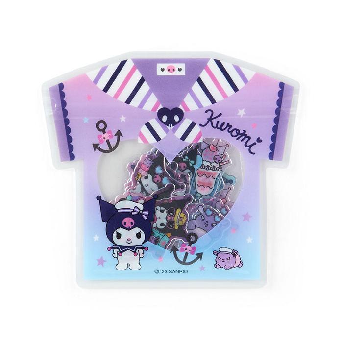 Hello Kitty Kuromi 24-Piece Summer Tee Mini Sticker Pack Fioletowe | PL_HK63716