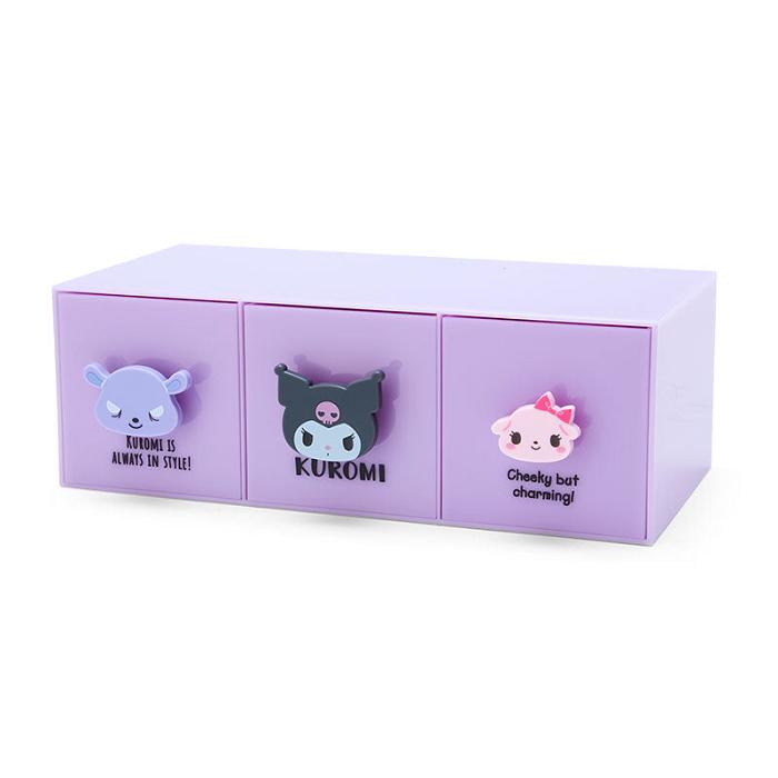 Hello Kitty Kuromi 3-Tier Besties Stacking Container Fioletowe | PL_HK73103