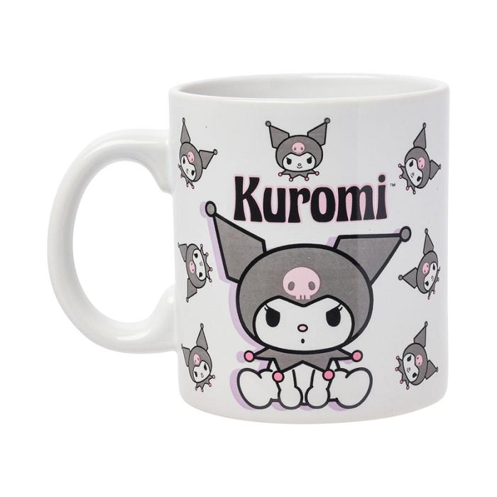 Hello Kitty Kuromi All-Over Print Ceramic Mug (Poses) Szare | PL_HK89759