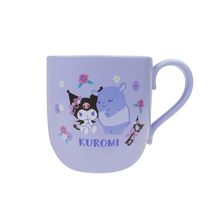 Hello Kitty Kuromi Ceramic Mug (Charming Florals Series) Fioletowe | PL_HK30196