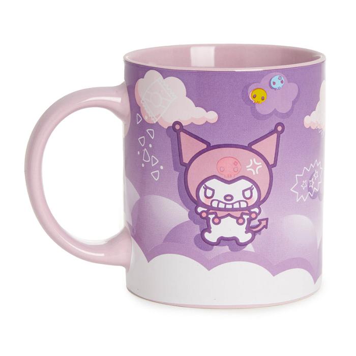 Hello Kitty Kuromi Coffee Mug Warmer Set Fioletowe | PL_HK94077