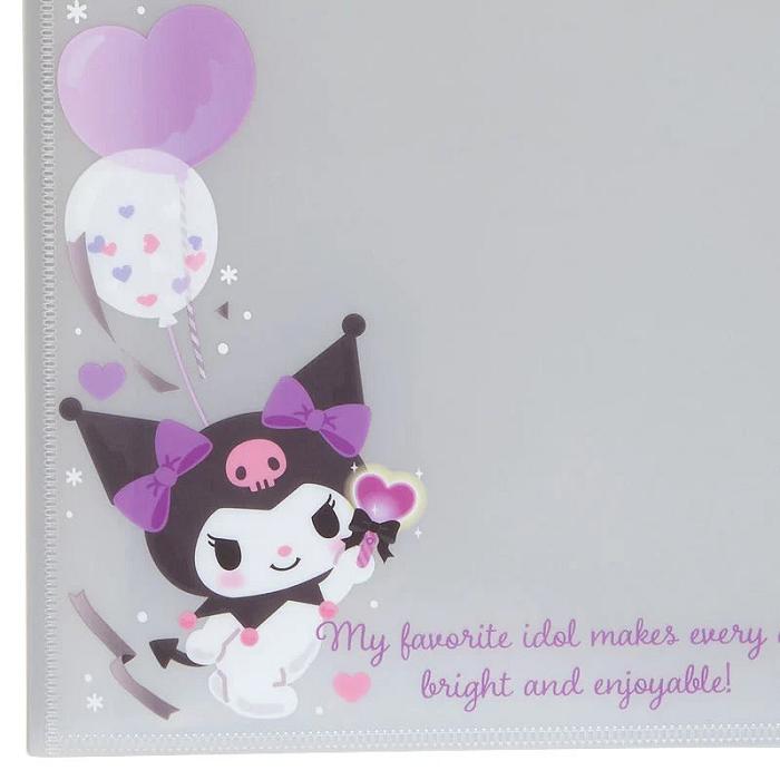 Hello Kitty Kuromi File Folder Collect Book Fioletowe | PL_HK89104