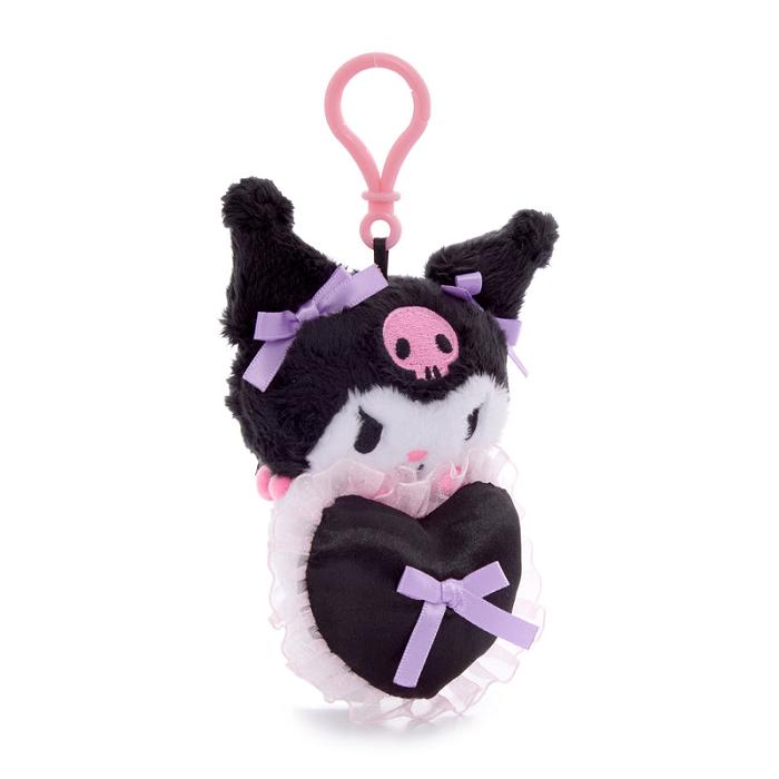 Hello Kitty Kuromi Lovely Ribbons Mascot Clip Fioletowe Czarne | PL_HK13275