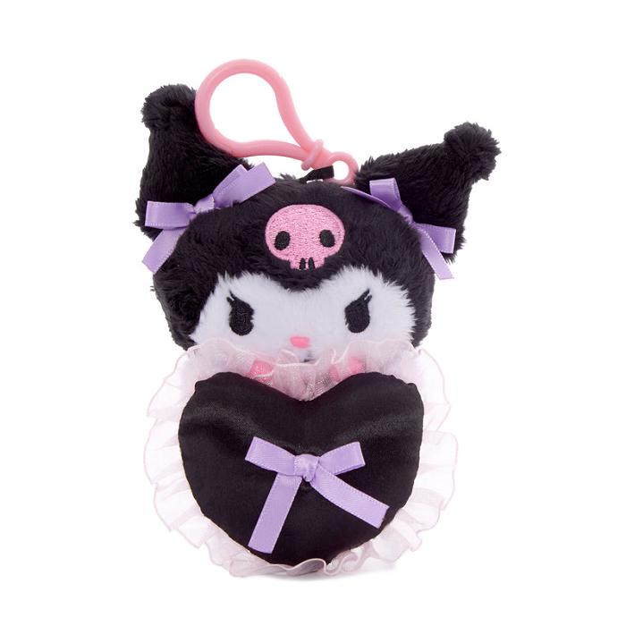 Hello Kitty Kuromi Lovely Ribbons Mascot Clip Fioletowe Czarne | PL_HK13275