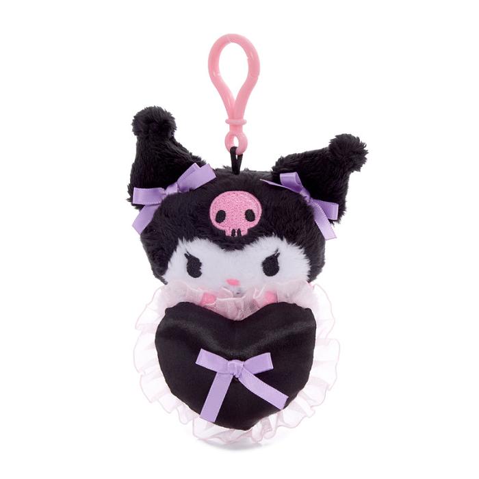 Hello Kitty Kuromi Lovely Ribbons Mascot Clip Fioletowe Czarne | PL_HK13275