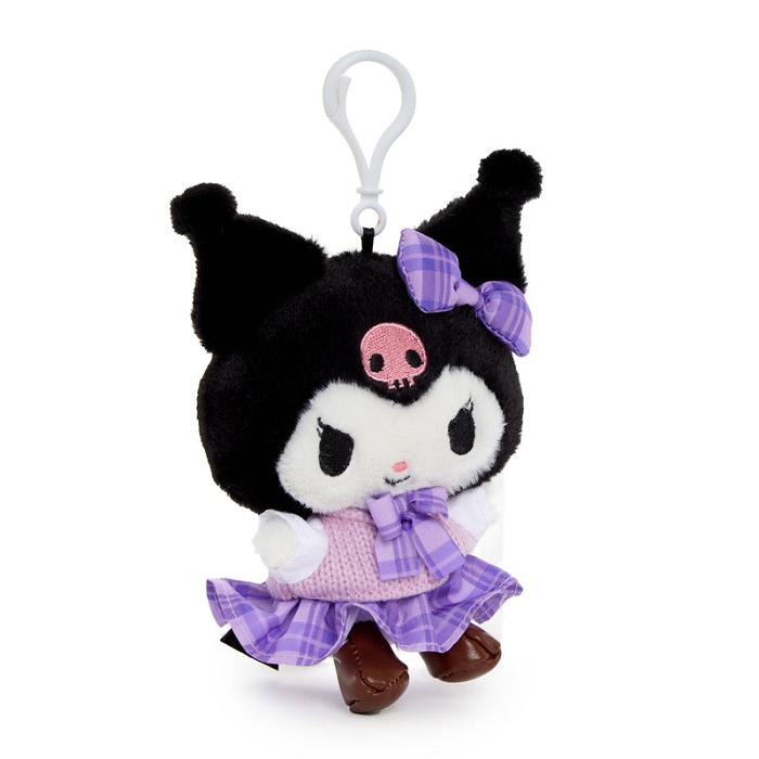 Hello Kitty Kuromi Mascot Clip (Uniform Series) Fioletowe Czarne | PL_HK17654