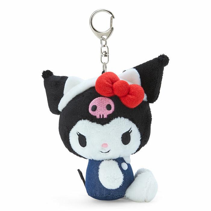 Hello Kitty Kuromi Mascot Keychain Plush (Hello, Everyone! Series) Niebieskie Czarne | PL_HK10892