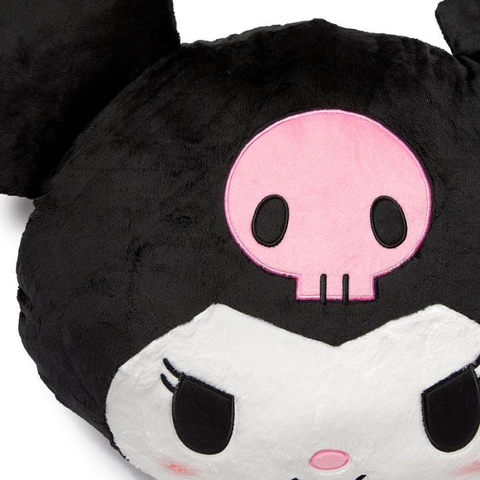 Hello Kitty Kuromi Oversized Face Plush (Just Lounging Series) Czarne | PL_HK46152