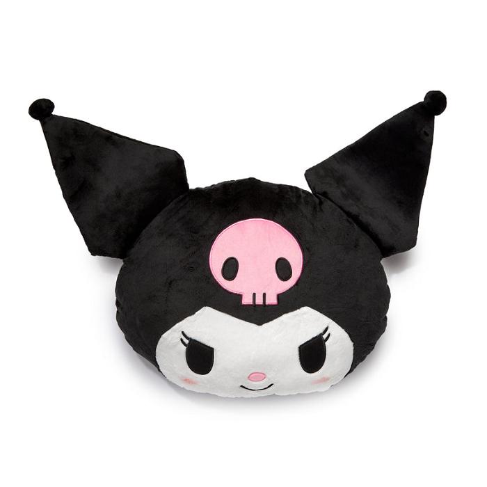 Hello Kitty Kuromi Oversized Face Plush (Just Lounging Series) Czarne | PL_HK46152