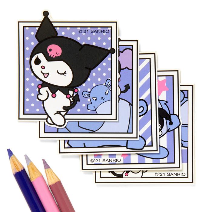 Hello Kitty Kuromi Photo Big Sticker Pack Fioletowe | PL_HK49451