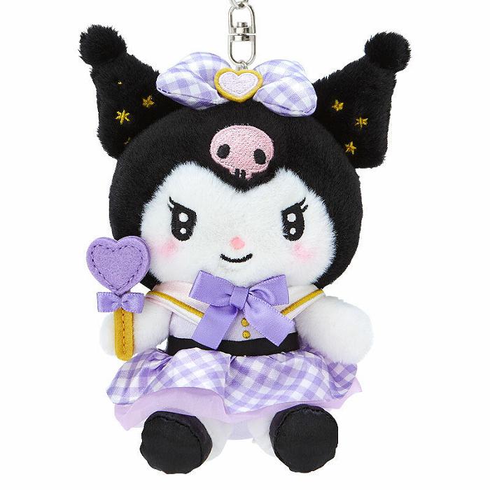 Hello Kitty Kuromi Plush Mascot Keychain (Love You More Series) Fioletowe | PL_HK12117