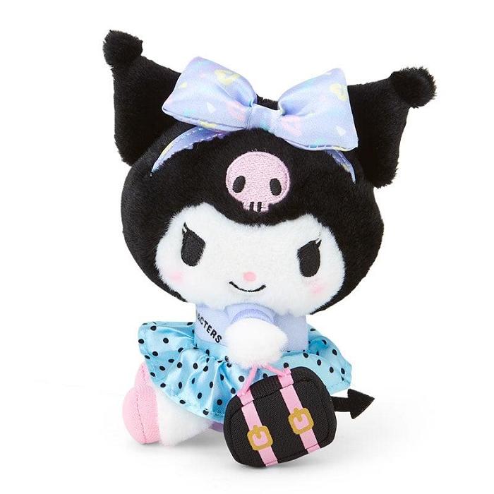 Hello Kitty Kuromi Plush Mascot Keychain (Day at the Funfair Series) Niebieskie Czarne | PL_HK44415