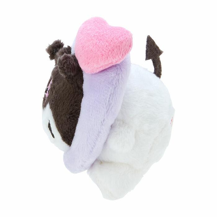 Hello Kitty Kuromi Plush Mascot Keychain (Big Heart Series) Fioletowe | PL_HK65418