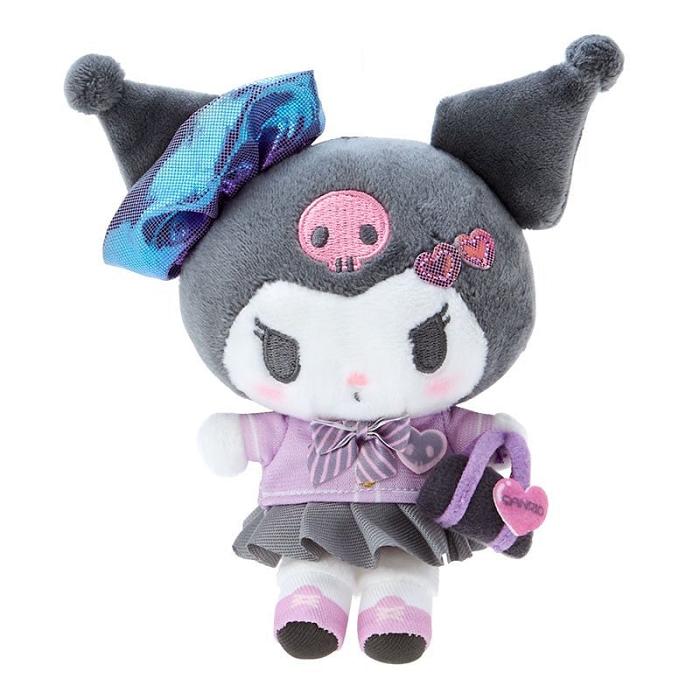 Hello Kitty Kuromi Plush Mascot Keychain (Sanrio Academy Series) Szare | PL_HK89422