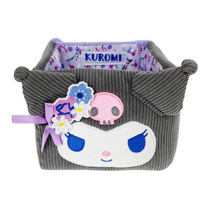 Hello Kitty Kuromi & Baku Mini Storage Bin (Charming Florals Series) Fioletowe | PL_HK63271