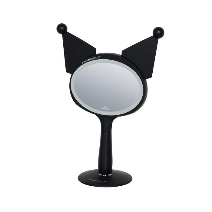 Hello Kitty Kuromi x Impressions Vanity LED Handheld Mirror Czarne | PL_HK82830