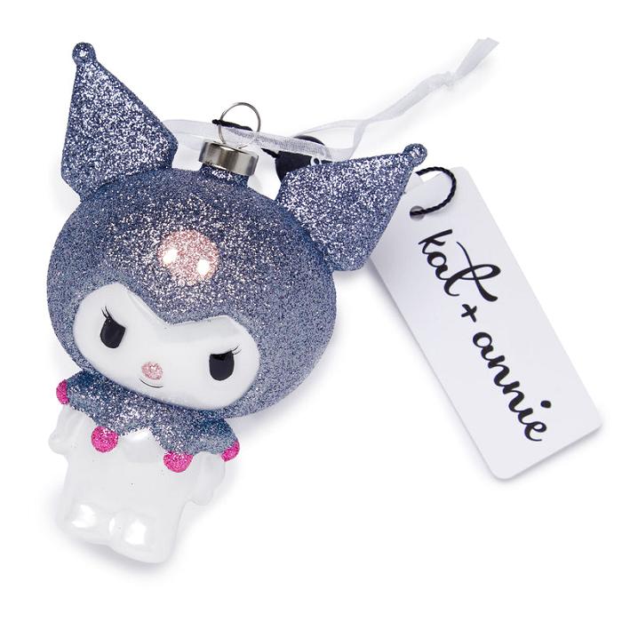 Hello Kitty Kuromi x Kat + Annie Glass Ornament Szare | PL_HK36456