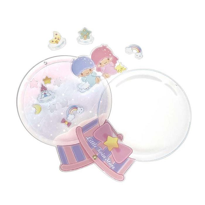 Hello Kitty LittleTwinStars Acrylic Keychain and Stand (Furry Friends Series) Różowe | PL_HK47990