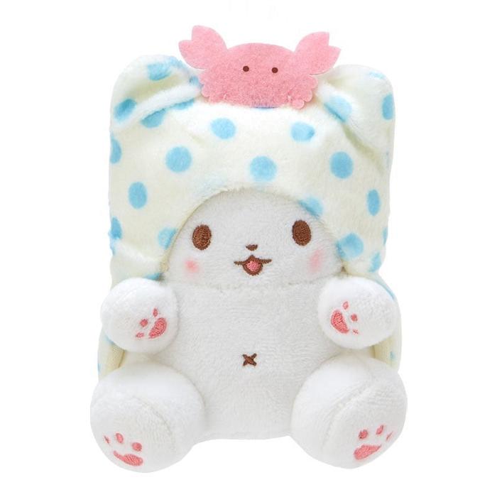 Hello Kitty Marumofubiyori Plush Mascot Keychain Białe Niebieskie | PL_HK70829