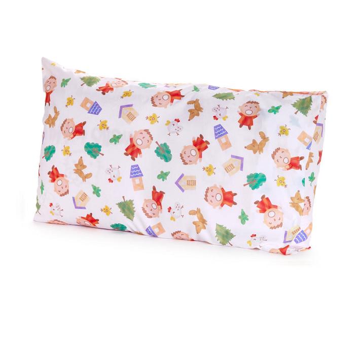 Hello Kitty Minna No Tabo Pillowcase (Orange Plaid Series) Kolorowe | PL_HK13512