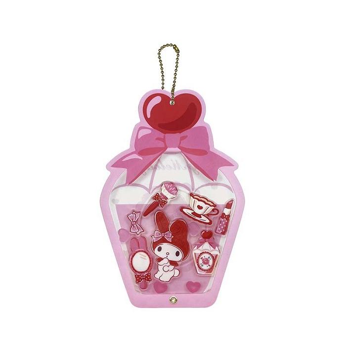 Hello Kitty My Melody Acrylic Keychain and Stand (Classic Corduroy Series) Różowe | PL_HK57035