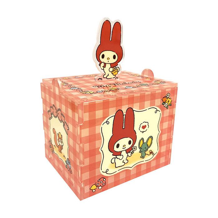 Hello Kitty My Melody Acrylic Storage Case (Red Classic Gingham Series) Pomarańczowe | PL_HK23771